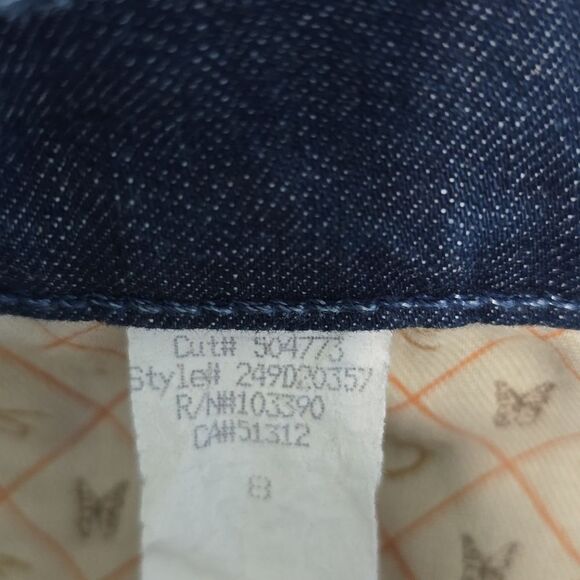 Frankie B Vintage Y2K Low Rise Dark Wash Flare Jeans - Size 8 - Picture 6 of 14